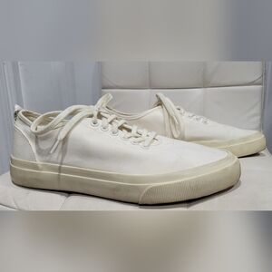 Everlane The Forever Sneaker in Off-White 100% Cotton Canvas